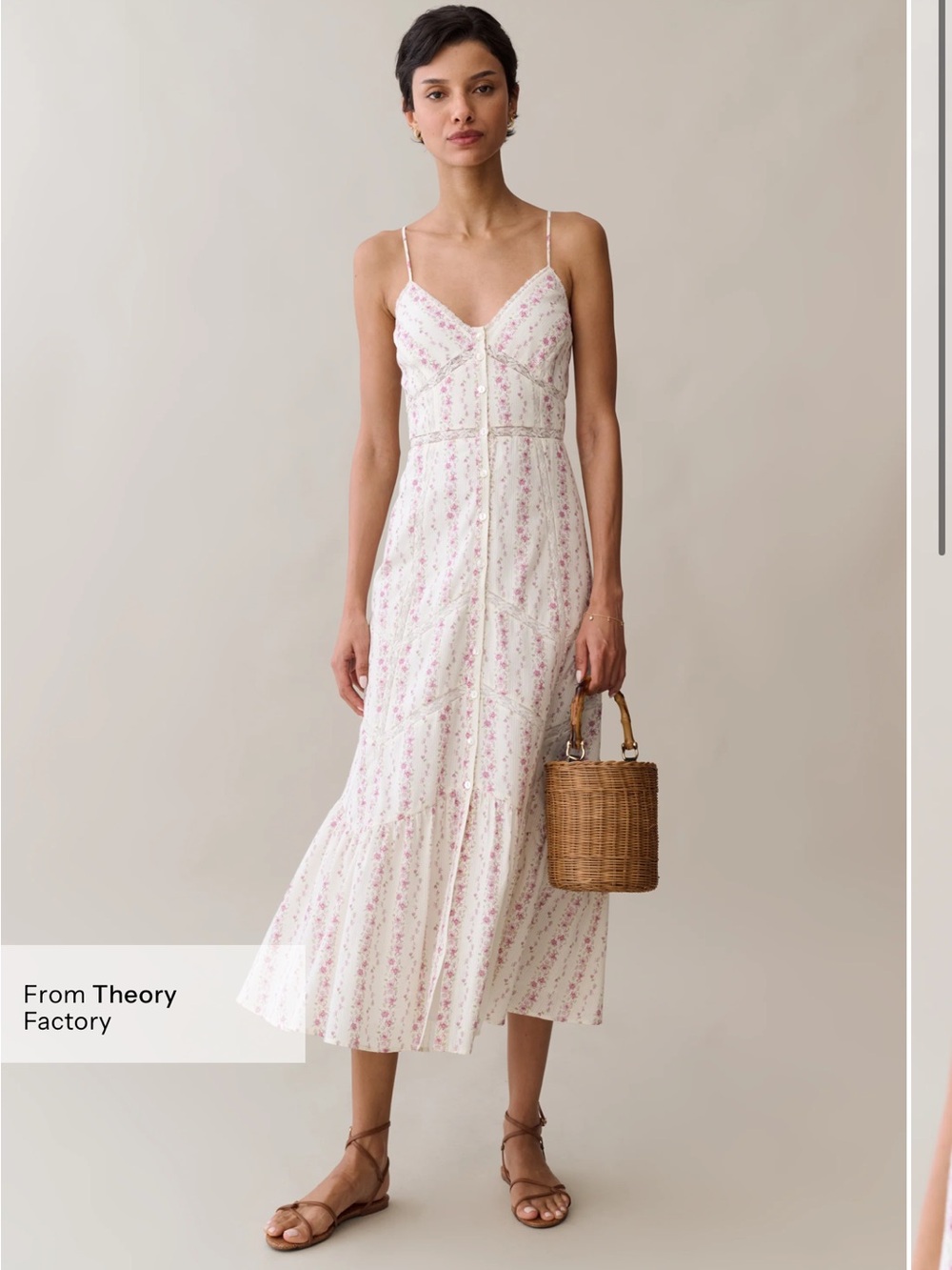 NWT Few Moda Jacey Cotton Dress size 10 Sorella floral midi lace heirloom bloom